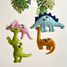 Load image into Gallery viewer, Felt Baby Mobile - Jurassic Dinosaur - littlelightcollective