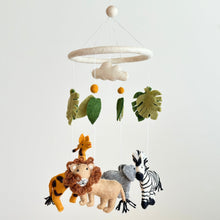 Load image into Gallery viewer, Felt Baby Mobile - Safari Jungle - littlelightcollective