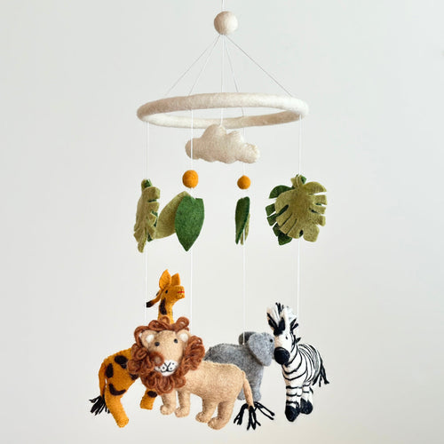 Felt Baby Mobile - Safari Jungle - littlelightcollective