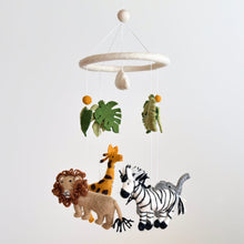 Load image into Gallery viewer, Felt Baby Mobile - Safari Jungle - littlelightcollective