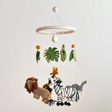 Load image into Gallery viewer, Felt Baby Mobile - Safari Jungle - littlelightcollective