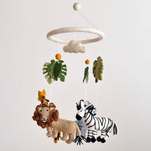 Load image into Gallery viewer, Felt Baby Mobile - Safari Jungle - littlelightcollective