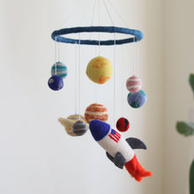 Load image into Gallery viewer, Felt Baby Mobile - Solar System - littlelightcollective