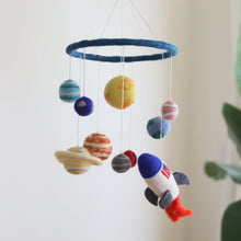 Load image into Gallery viewer, Felt Baby Mobile - Solar System - littlelightcollective