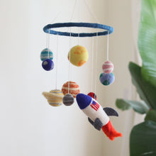 Load image into Gallery viewer, Felt Baby Mobile - Solar System - littlelightcollective