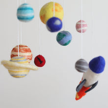 Load image into Gallery viewer, Felt Baby Mobile - Solar System - littlelightcollective