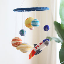 Load image into Gallery viewer, Felt Baby Mobile - Solar System - littlelightcollective