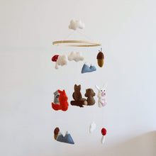 Load image into Gallery viewer, Felt Woodland Animal Baby Mobile - littlelightcollective