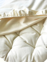 Load image into Gallery viewer, Waterproof Natural Ivory Organic Cotton Jersey - Custom Fitted Sheet
