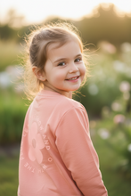 Load image into Gallery viewer, Let Love Grow Organic  Sweatshirt - Coral Pink - littlelightcollective