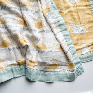 Luxury Double Sided Muslin Blanket - littlelightcollective