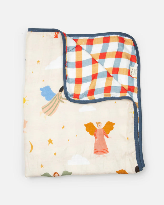 Reversible Deluxe Muslin Quilt | Baby Blanket - littlelightcollective