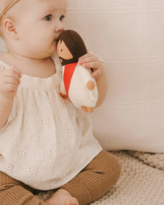 Jesus Plush Rattle Doll | Christian Toy - littlelightcollective