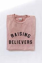 Load image into Gallery viewer, Pre-Order RAISING BELIEVERS Mineral Washed Graphic Top - littlelightcollective