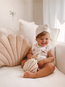 Sherpa Shell Pacifier / Toy Clip - littlelightcollective