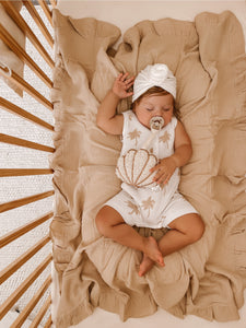 Sherpa Shell Pacifier / Toy Clip - littlelightcollective