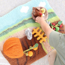 Load image into Gallery viewer, Felt Rustic Farm Play Mat Playscape - littlelightcollective