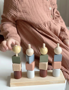 Unboxed item Wooden Shapes Stacker - littlelightcollective