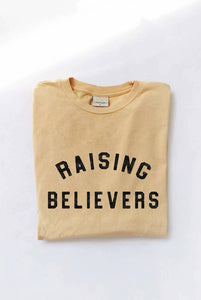 Pre-Order RAISING BELIEVERS Mineral Washed Graphic Top - littlelightcollective