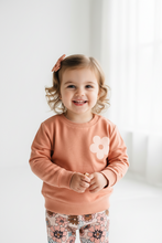 Load image into Gallery viewer, Let Love Grow Organic  Sweatshirt - Coral Pink - littlelightcollective