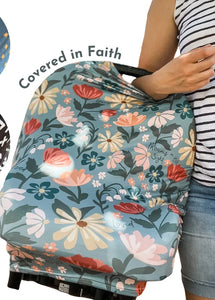Multi-Use Carseat Nursing Cover: Covered in Faith - littlelightcollective
