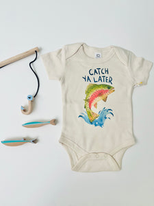 Catch Ya Later Fishing Organic One Piece - littlelightcollective