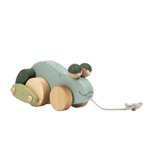 Pre-Order Pull Toy Frog - littlelightcollective