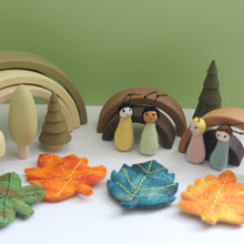 Load image into Gallery viewer, Four Seasons Leaf Baby Set | Waldorf Inspired Felt Toy - littlelightcollective