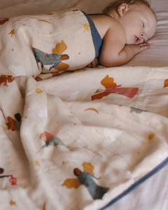 Reversible Deluxe Muslin Quilt | Baby Blanket - littlelightcollective