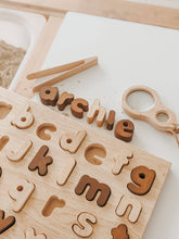 Load image into Gallery viewer, Natural Lowercase Letter Puzzle - littlelightcollective