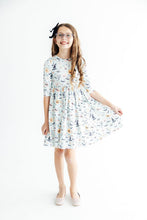 Load image into Gallery viewer, Ghouls Rule 3/4 Sleeve Pocket Twirl Dress