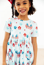 Load image into Gallery viewer, Home of the Brave S/S Pocket Twirl Dress