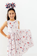 Load image into Gallery viewer, Born in the USA Tank Twirl Dress
