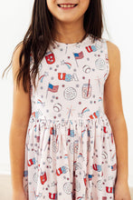 Load image into Gallery viewer, Born in the USA Tank Twirl Dress