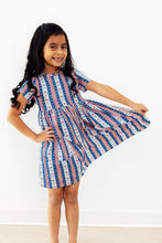 Load image into Gallery viewer, All-American Girl S/S Pocket Twirl Dress