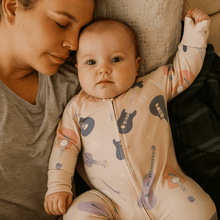 Load image into Gallery viewer, Swiftie's Riff Zipper Footie - littlelightcollective