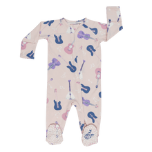 Load image into Gallery viewer, Swiftie's Riff Zipper Footie - littlelightcollective