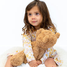 Load image into Gallery viewer, Retro Vintage Flowers Swirly Girl Dress - littlelightcollective