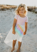 Load image into Gallery viewer, Light Pink Rainbow Dress - littlelightcollective