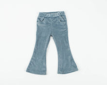 Load image into Gallery viewer, Blue Velour Corduroy Bell Bottoms - littlelightcollective