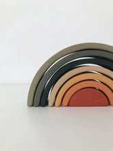 Load image into Gallery viewer, Wooden Rainbow Mini | Arch Stacking Toy | Jungle - littlelightcollective