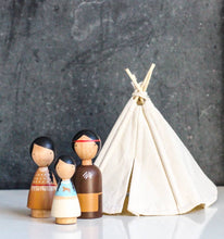 Load image into Gallery viewer, People of the Plains Peg Doll Set - littlelightcollective