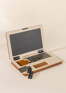 Wooden Toy Laptop Puzzle Toy - littlelightcollective