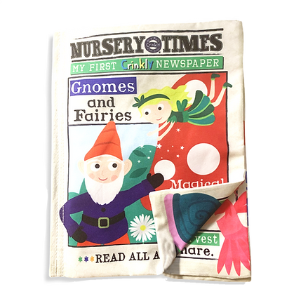 Nursery Times Crinkly Newspaper - Gnomes and Fairies - littlelightcollective