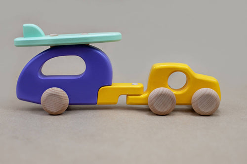 Bajo Wooden Car with Camper - littlelightcollective