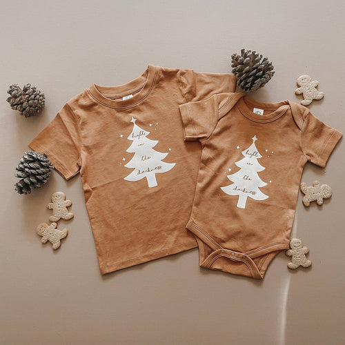 Light in the darkness / christmas bodysuit - littlelightcollective