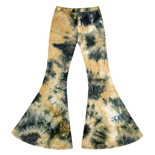 Women’s Bell Bottoms - Retro Angel Flare Pants (Tan) - littlelightcollective