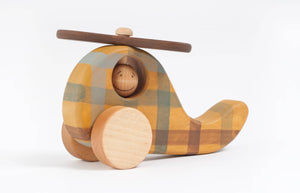 Friendly Toys - Plaid Helicopter Toy - littlelightcollective
