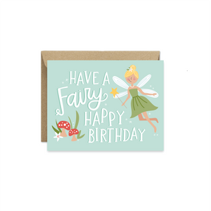 Fairy Happy Birthday Card - littlelightcollective