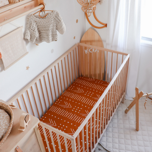 Aztec Cotton Crib / Bassinet Fitted Sheet - littlelightcollective